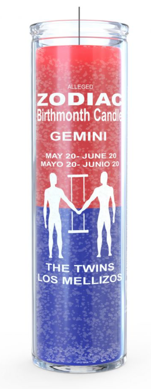 Gemini Zodiac 7 Day Candle