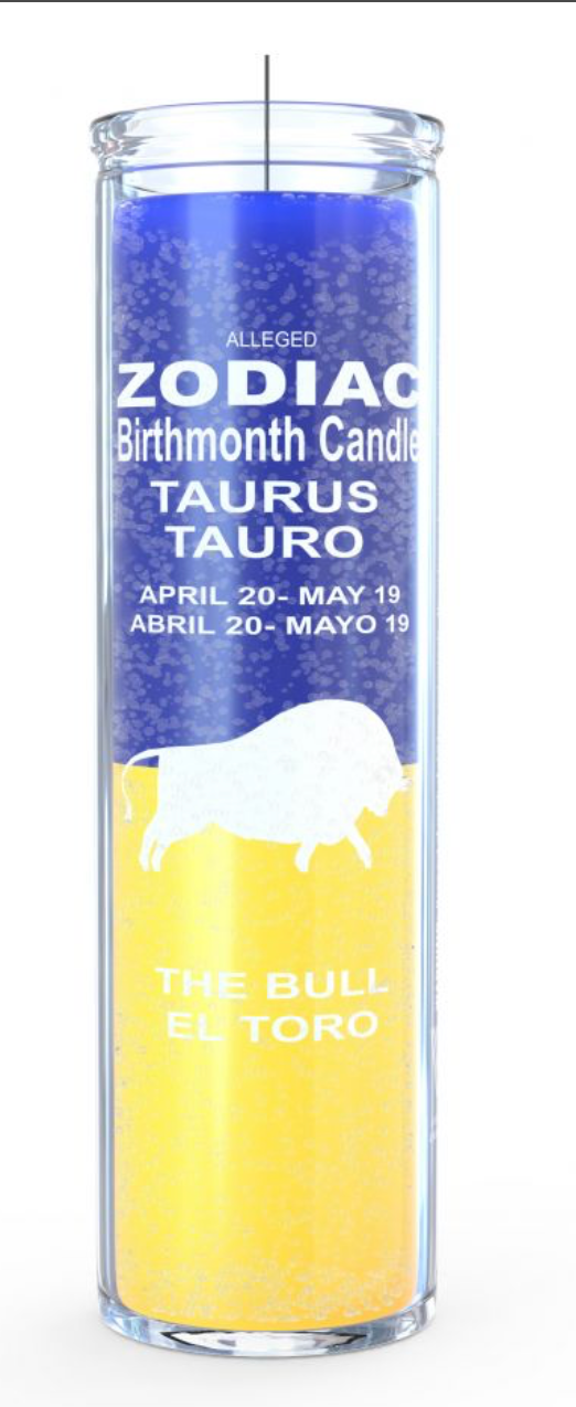 Taurus Zodiac 7 Day Candle